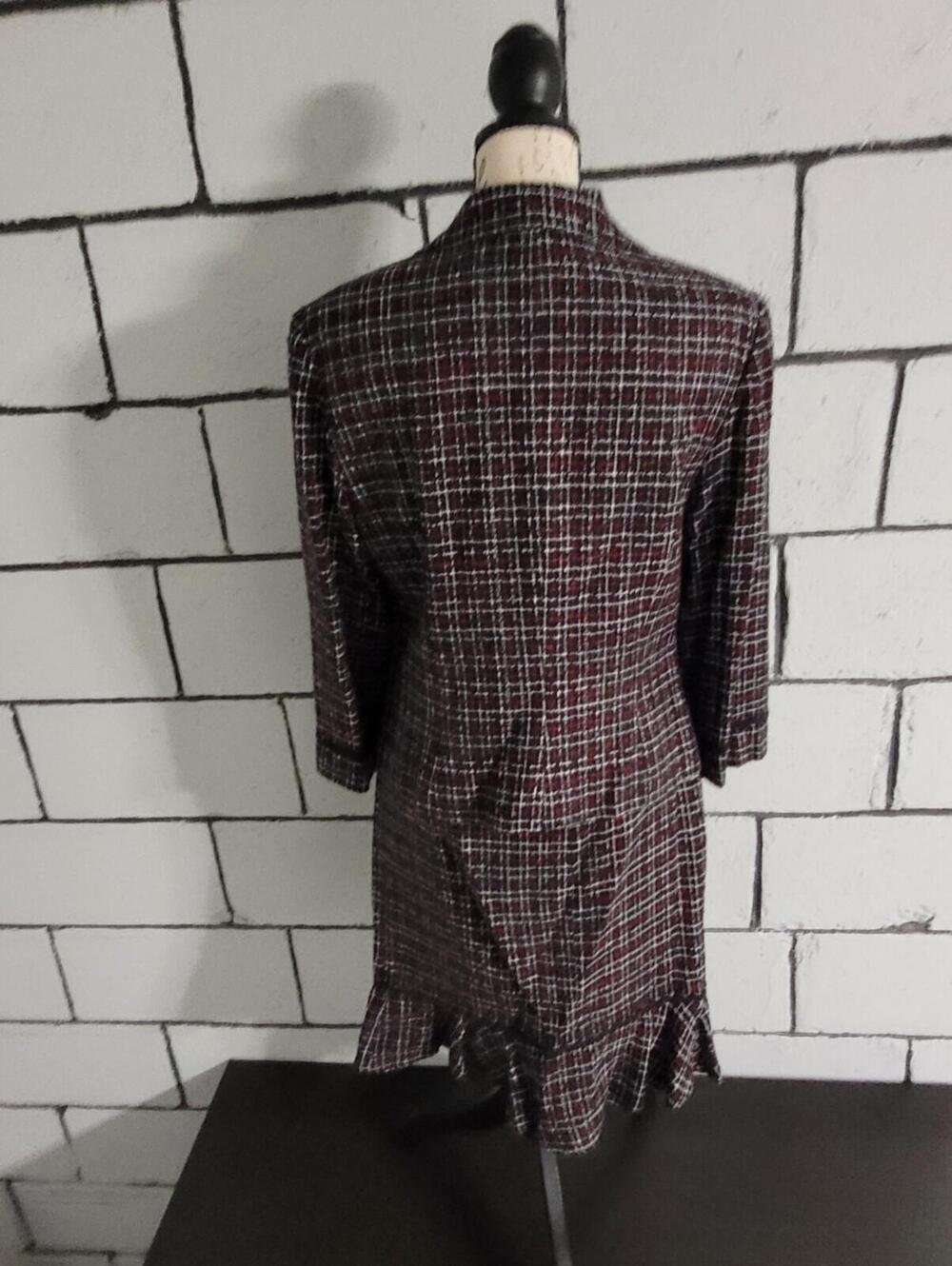 Maggie London Plaid Two-Piece Skirt Suit Sz 14 - Picture 8 of 8